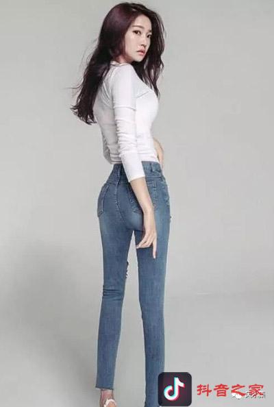 抖音牛仔裤女神走红，网友直呼受不了！