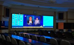 小间距LED显示屏安装于福建政府会议室