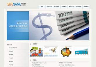 财务金融会计行业网站建站模板