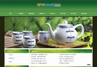 专用茶叶茶具类产品建站通用型网站模板