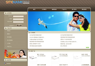 手表眼镜电子设备机构产品建站模板