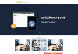 响应式微信科技类网站模板 html5响应式IT科技类织