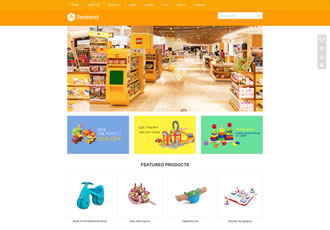 响应式食品百货英文外贸类网站织梦模板HTML5玩具外贸网站源码下载